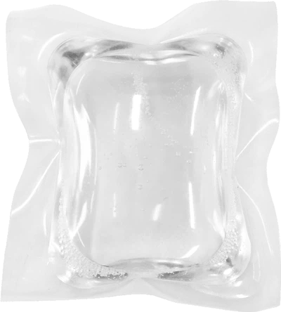 Átlátszó mosodai hüvelyek